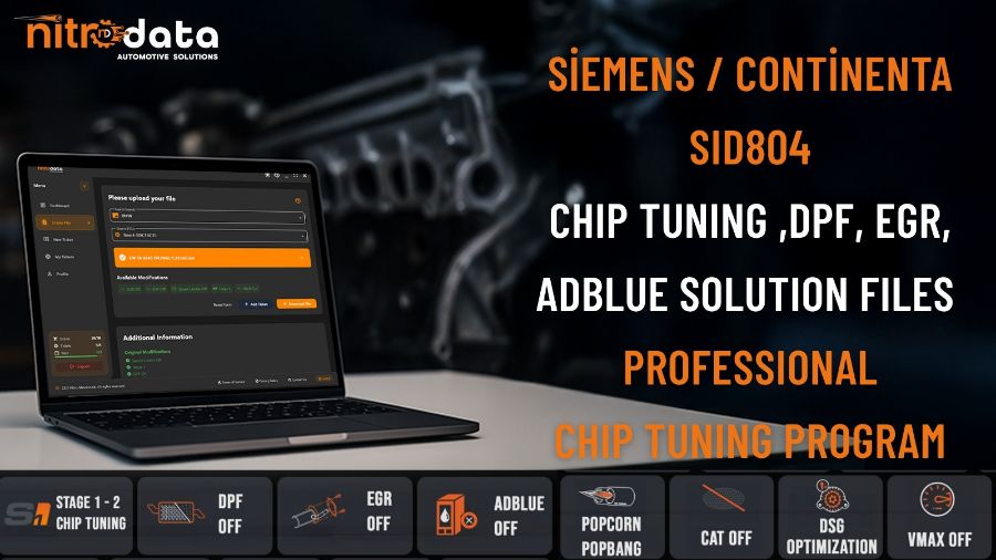 SID804 Chip Tuning, DPF-EGR-AdBlue Çözüm Dosyaları | Nitro Data ile Otomatik ECU Yazılım Çözümleri