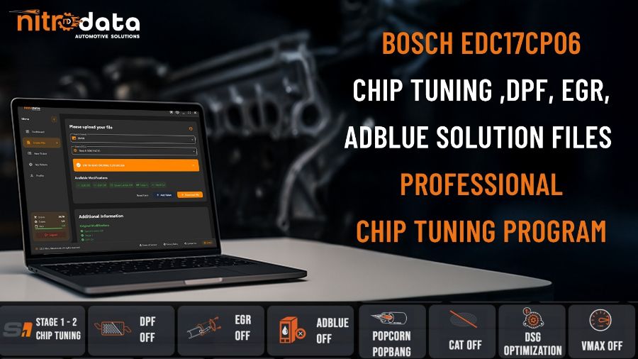 EDC17CP06 Chip Tuning, DPF-EGR-AdBlue Çözüm Dosyaları | Nitro Data ile Otomatik ECU Yazılım Çözümleri