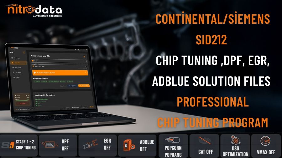 SID212 Chip Tuning, DPF-EGR-AdBlue Solution Files | Automatic ECU Software Solutions with Nitro Data