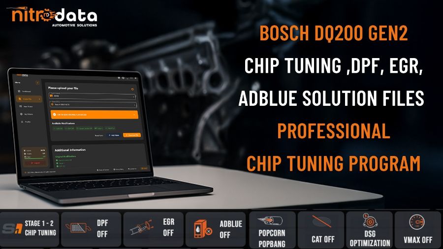 DQ200 GEN2 Chip Tuning, DPF-EGR-AdBlue Solution Files | Automatic ECU Software Solutions with Nitro Data