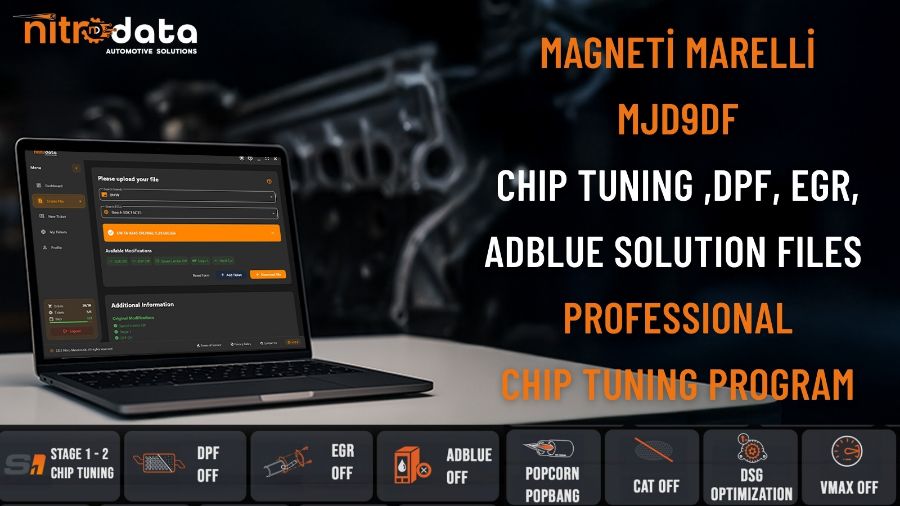MJD9DF Chip Tuning, Fichiers Solutions DPF-EGR-AdBlue | Solutions Logicielles ECU Automatiques avec Nitro Data