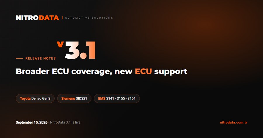 NitroData 3.1 Is Live: Broader ECU Coverage and More Consistent Results