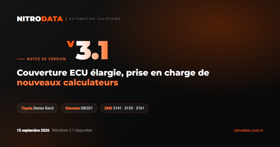 NitroData 3.1 est disponible : couverture ECU élargie et résultats plus cohérents